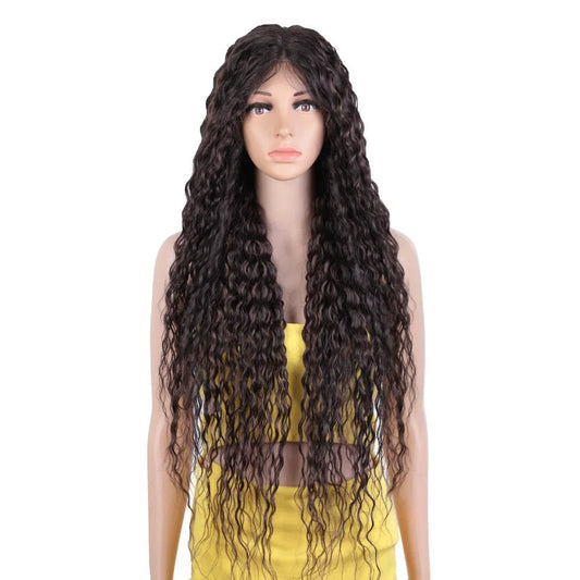 DALILA | 30 Inch Synthetic Lace Wig | Long Wavy Curly Ombre Blonde Wig | Lace Front for Black Women 960