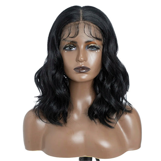 LILAH | 12" Synthetic 13x7" Lace Front Wig | Natural Wavy Ombre Brown Blonde Wig | Cosplay Wig for Black Women