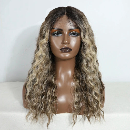 ANNIE | Long Curly 20 Inch Synthetic Lace Front Wig | Medium Part Lace Wig For Women | Various colors Cosplay Wig 960