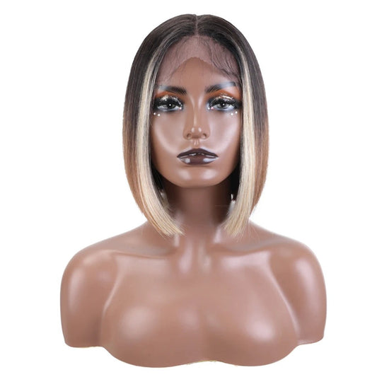 MOMO | Synthetic Lace Front Wig | Short Bob 10 Inch | Glueless Bob Hair Wig For Women 960