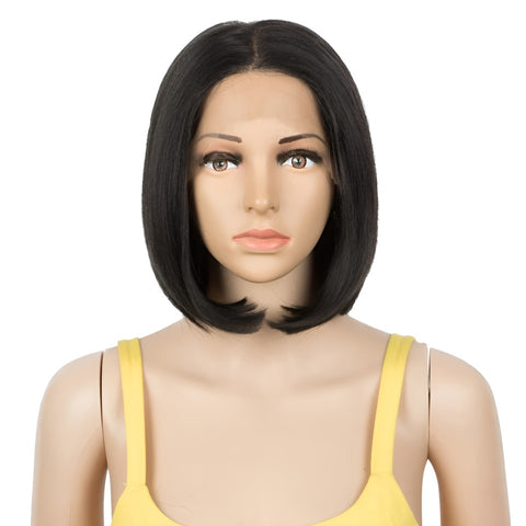 JULIE |  4*4 Lace Frontal Bob Ombre Color Straight Shoulder Length Blunt Cut Wig