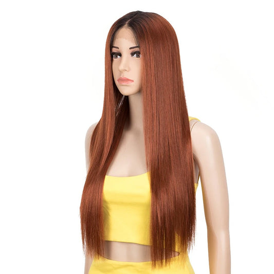 LUVIN | 28-Inch Synthetic Lace Front Wig | Long Straight Lace Wig | Women's Wig For Black Women