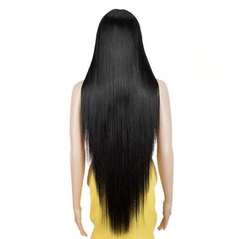 PAIGE | 36 inch Cosplay Synthetic Wig With Bangs | Long Straight Wig For Black Women | various colors available