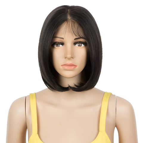 JULIE |  4*4 Lace Frontal Bob Ombre Color Straight Shoulder Length Blunt Cut Wig