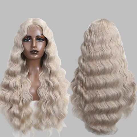 BONNIE |  28 Inch Long Wavy Lace Wigs Middle Lace Part Wig | various colors available