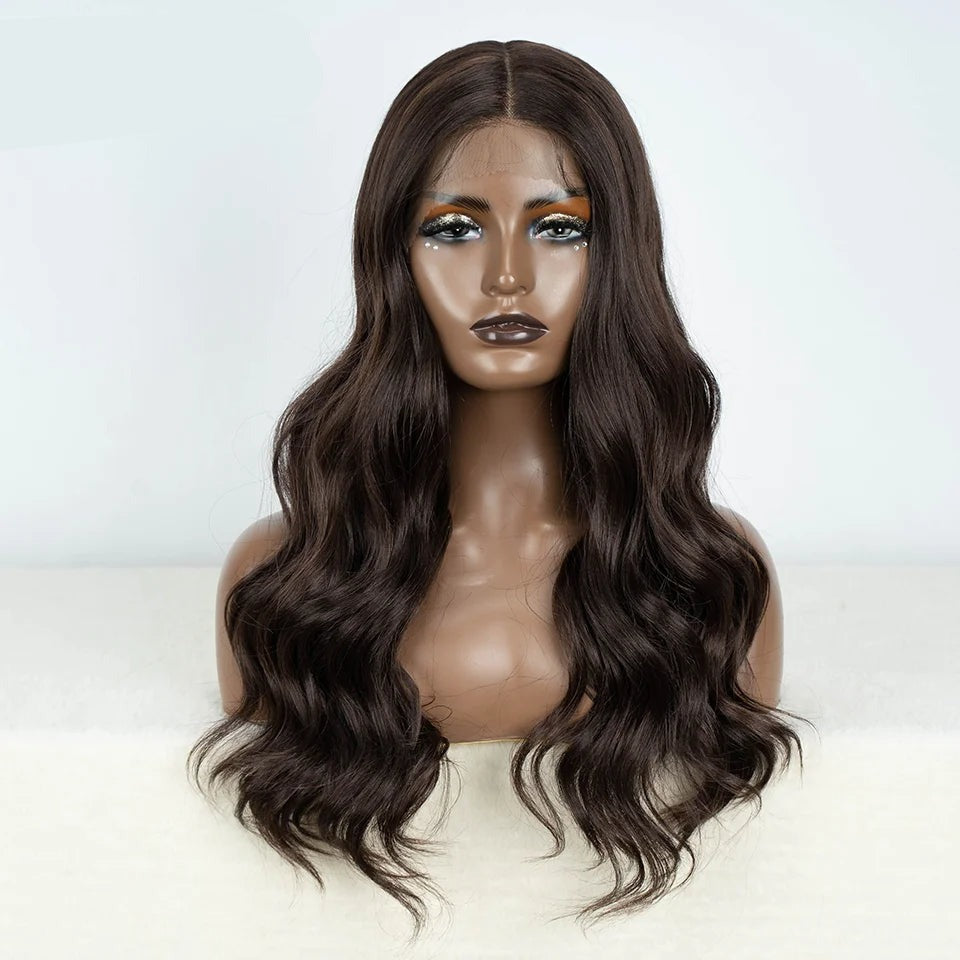 JOLIE | 24" Synthetic Lace Front Wig with Baby Hair | Long Wavy Ombre Blonde Cosplay Wig