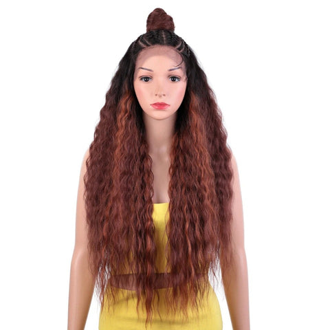 TORIA |  13*7 Synthetic Lace Frontal 29 Inch Long Wavy Colorful Wig
