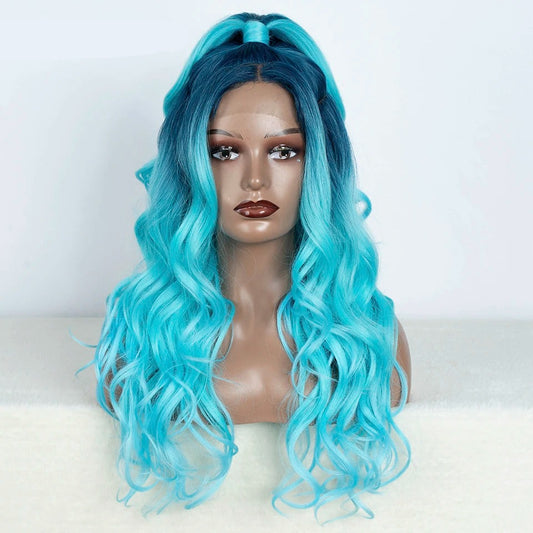 KAIA | 24" Synthetic 13x2 Highlight Lace Front Wig | Long Body Wavy Blonde Cosplay Wig