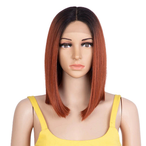 MOMO | 12.5 Inch Middle Lace Part BOB Straight Wig | various colors available