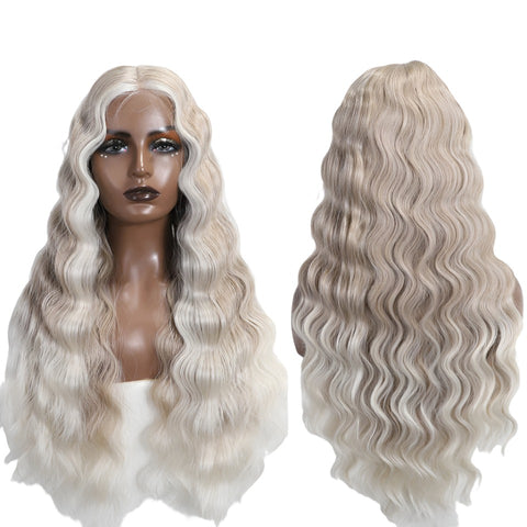 BONNIE |  28 Inch Long Wavy Lace Wigs Middle Lace Part Wig | various colors available