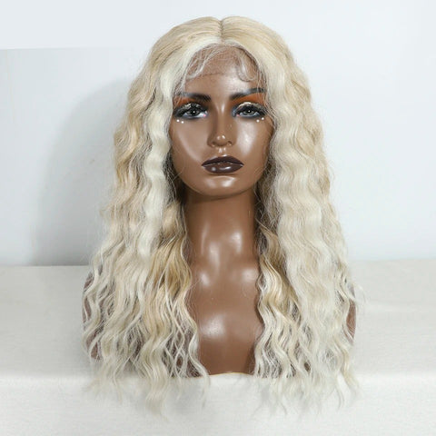 ANNIE | Long Curly 20 Inch Synthetic Lace Front Wig | Medium Part Lace Wig For Women | Various colors Cosplay Wig