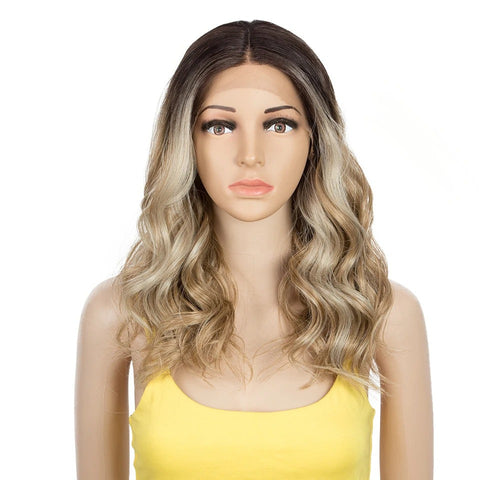 Vanessa |  18 Inch Middle Part Lace Front Wavy Wig | various colors available